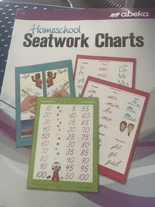 Abeka Homeschool Seatwork Charts Grades 1-2 2016 Edition - Picture 1 of 1