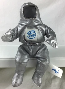 1997 Intel Inside Spaceman Astronaut SILVER The Bunny People 8" Plush Promo Doll - Picture 1 of 7