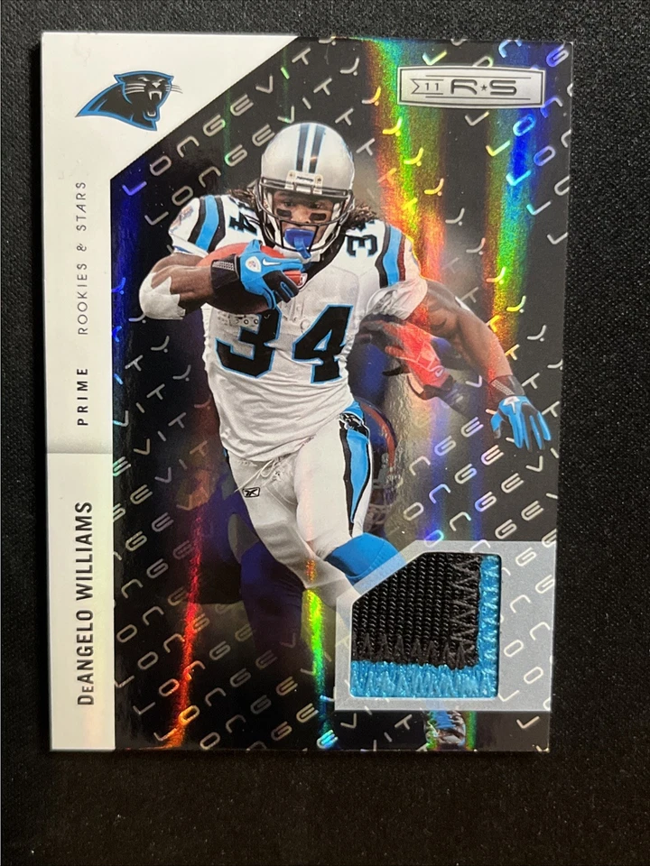 2011 Panini Rookie Stars Longevity Prime Patch 20 Deangelo Williams /50 - Image 1 of 2