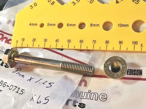 Qty-23 sets KOMATSU BOLT M8x1.25x65mm with NUT Onan 186-0715 186-0770 23 SETS - Picture 1 of 4