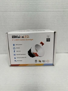 EnvisionLED 2” Downlight, 120V, White Finish LED-DLJBX-2-8W-5CCT-WW-SM - Picture 1 of 3