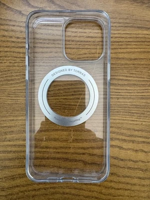 Torras clear phone case for iPhone 15 Pro Max AND black nylon Pitau belt case - Image 1 of 4