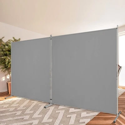 Indoor 2 Large Panels Room Divider,Portable Office Divider,Convenient Movable... - Image 1 of 4