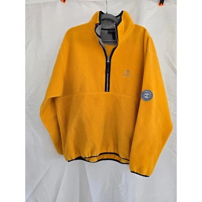 Pullover Timberland Sport Series Amarillo Polar Cuarto Cremallera Para Hombre Grande Foto 1 de 4