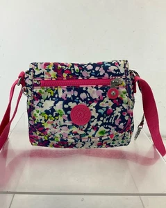 Kipling Multicolor Printed Fabric Flap Crossbody Bag - Picture 1 of 7