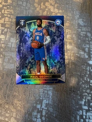 Espejo platino camuflaje azul Paul George baloncesto totalmente certificado 2024-25 05/35 Foto 1 de 3