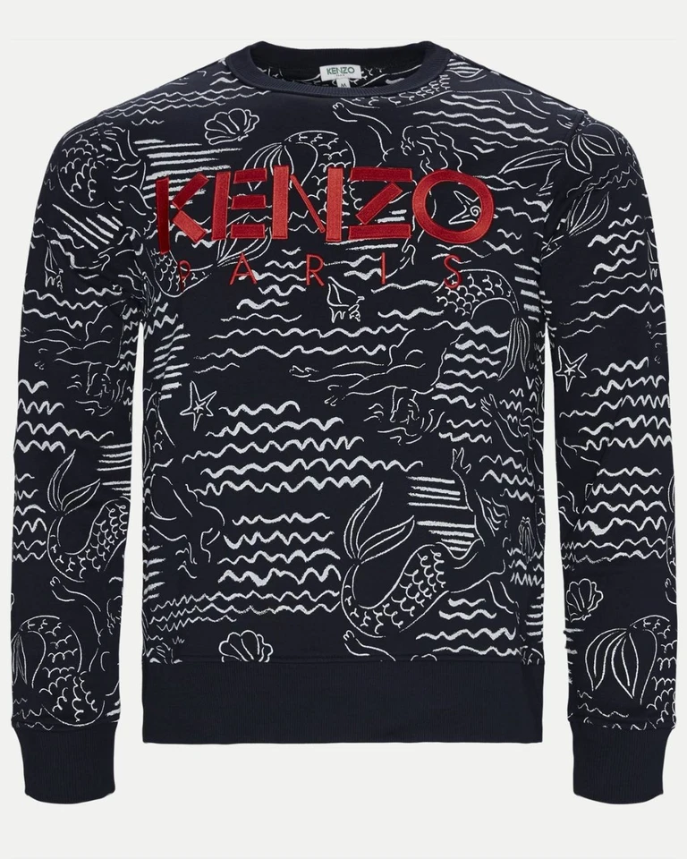 KENZO MERMAID All Over Print Sweatshirt - Imagen 1 de 4