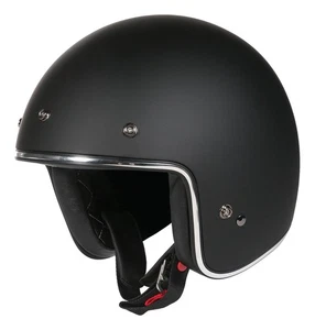Street & Steel Brighton Solid Open Face Helmet Large Matte Black SSBSH-MB NEW - Bild 1 von 18