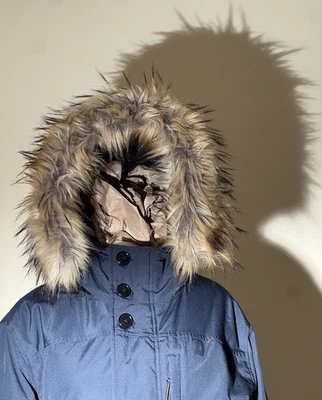 J.CREW Hooded Nordic Parka Men's Sz Med Navy PrimaLoft ORIG $548 Pre-Owned EXC - Image 1 of 4