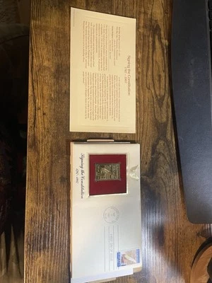 First Day Of Issue Sep. 17 1987 Signing The Constitution Commemorative Stamp - Image 1 of 4