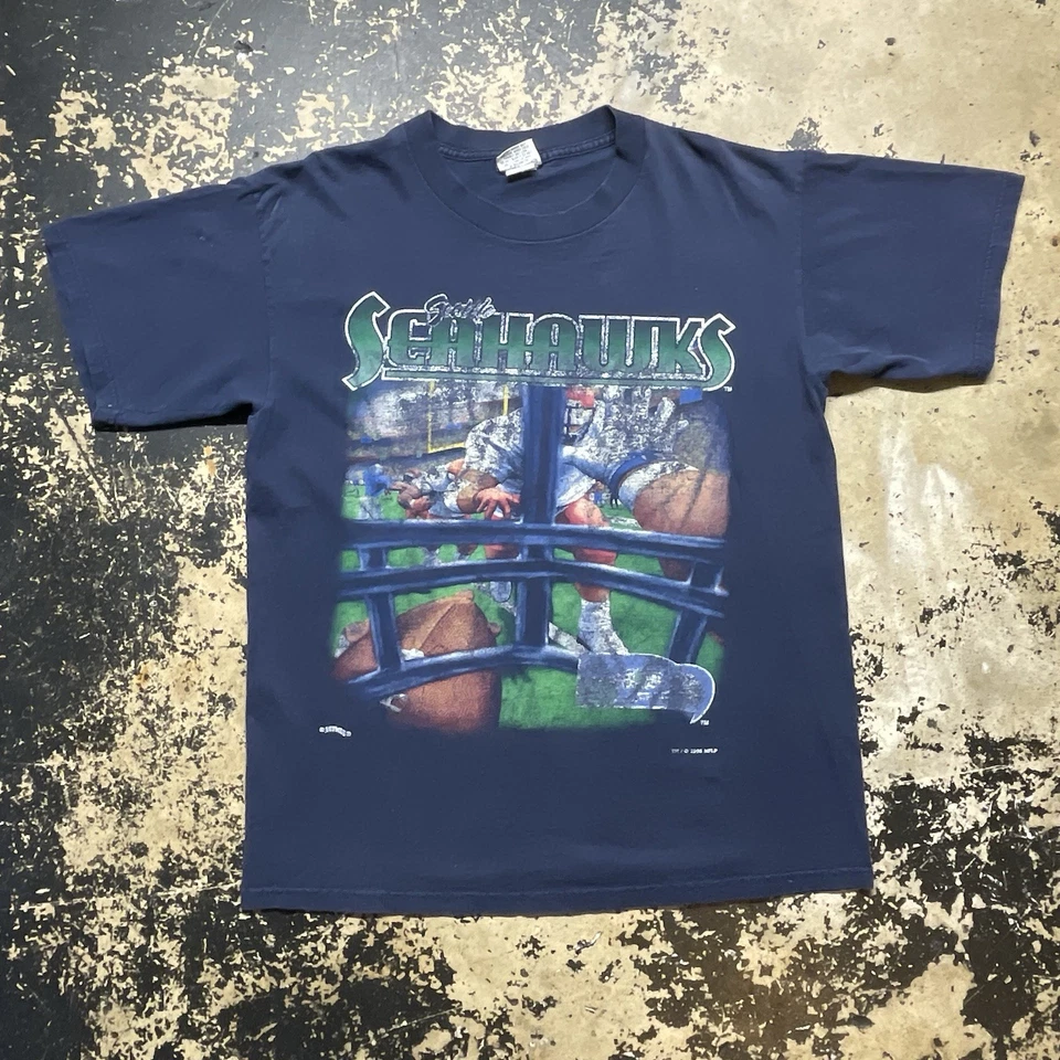 Camiseta RARA Casco Nuez moscada Seattle Seahawks De Colección Foto 1 de 4
