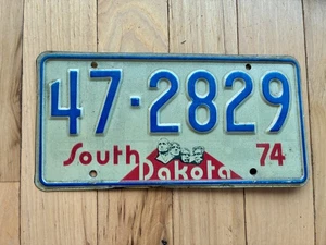 South Dakota Nummernschild 1974 - Bild 1 von 4