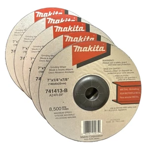 Makita Metallschleifscheibe 7" x 1/4" x 7/8" 741413-B A24R-BF (5er Pack) - Bild 1 von 2