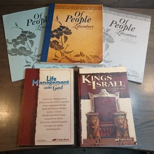 A Beka Home School Bundle - Literature, Bible, Life Management - 5 Books Total - Foto 1 di 19