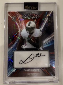 2023 Wild Card American Metallix Daniel Barker Rookie Auto Blue/Purple Lava 1/1 - Picture 1 of 2
