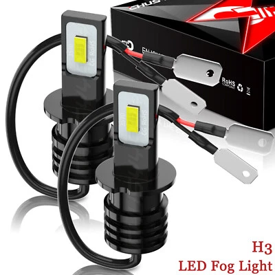 CHUSYYRAY H3 LED Fog Light Bulbs Lamps Kit For Maybach 57 62 2003 2004 2005-2012 - Image 1 of 4