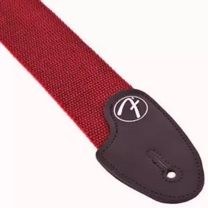 Fender 2" Zoll Tweed Baumwolle Stil Gitarrengurt rot/schwarz neu - Bild 1 von 4