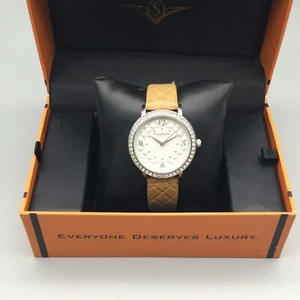 Stuhrling Audrey 786 Watch Women 38mm Pave Silver Tone in Box New Battery - Picture 1 of 16