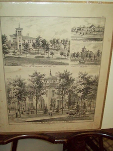 ST. PAUL HOMES -SIBLEY, NETTLETON, FORD, WHEELOCK 1874 ATLAS ILLUSTRATIONEN SEITE - Bild 1 von 2