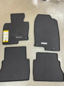 GENUINE MAZDA CX-5 2017 - 2024 Black Rubber All Weather Floor Mats (KBG6-V0-350) - Picture 1 of 2