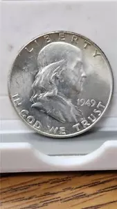 1949 Franklin Half Dollar Brilliant Uncirculated - Picture 1 of 2