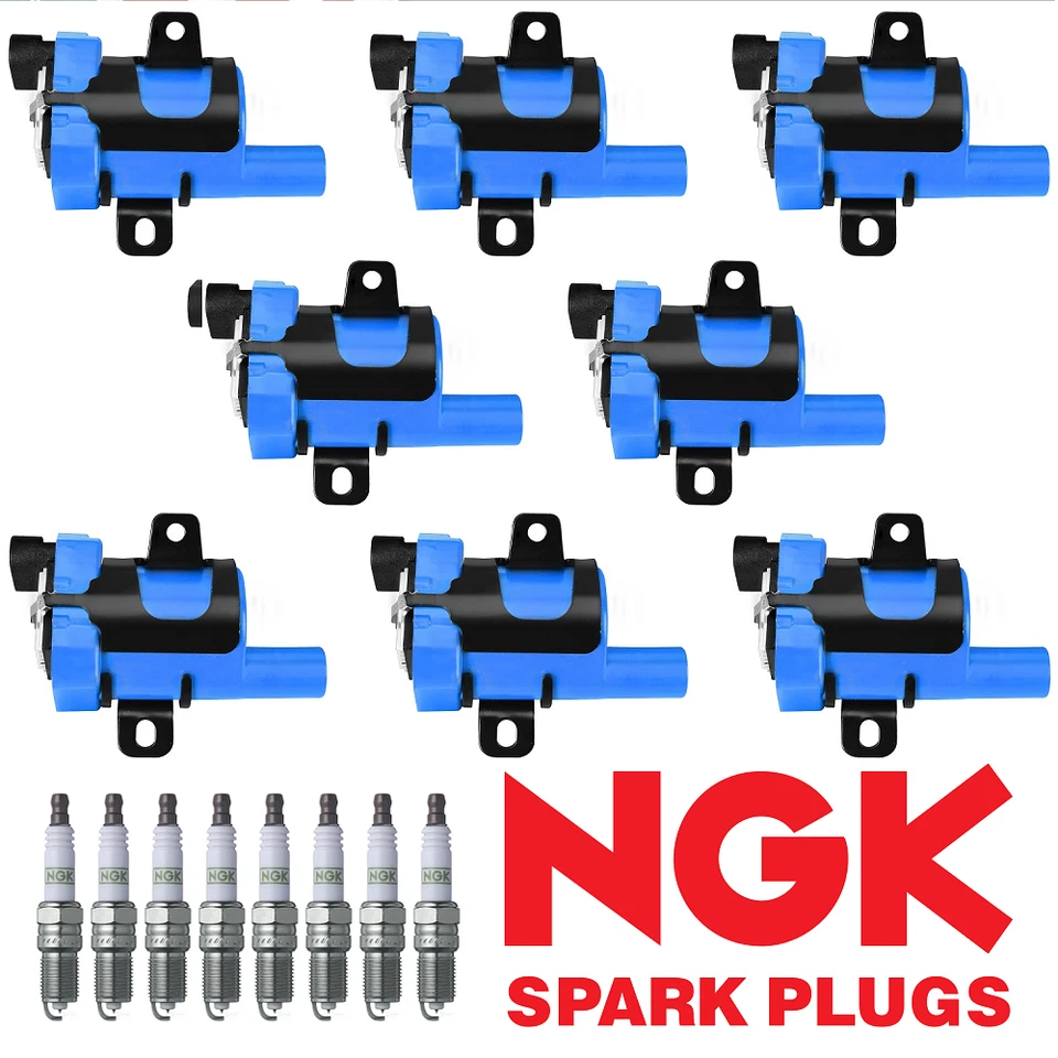Bobina de encendido de alto rendimiento y bujía NGK Platinum para GMC Sierra V8 UF262 Foto 1 de 4