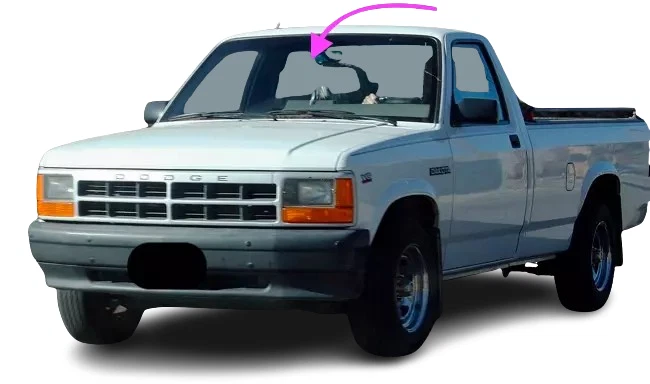 Se adapta a: camioneta Dodge Dakota 1986-96 convertible 2D/cabina club parabrisas delantero vidrio Foto 1 de 4