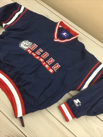 UConn Huskies Vintage Starter Pullover Jacket Size XL *SEE MEASUREMENTS PHOTOS* Cover