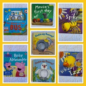 7 x Childrens Kids Reading Books Education Language Peppa Pig - Picture 1 of 8