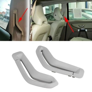 For Volvo V70 S60 S80 XC90 XC70 Pair Grey Front Seat Belt B-pillar Trim Covers - Picture 1 of 8