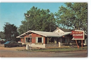 Postcard By The Way Restaurant Gaylord MI 1960s M-32 Roadside Diner Advertising - Picture 1 of 2