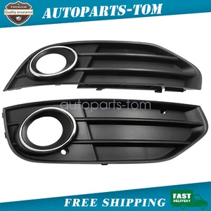 LH RH Side Fog Light Cover Grille Trim Bezel For Audi A4 B8 Allroad 2010-2016 US - Picture 1 of 13