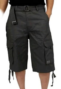 Proclub TWILL CARGO SHORTS Mens Authentic Classic Multi Pockets Gray Sz 50 - Picture 1 of 3