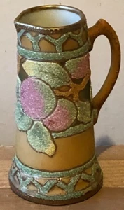 Precioso jarrón japonés con diseño de manzanas o melocotones de coraleno nipón - Imagen 1 de 24