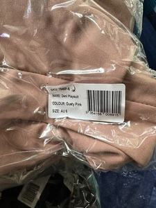 LEXI Deni Playsuit Shorts Jumpsuit with Belt DUSTY PINK Size AU 6 BNWT Fun - Picture 1 of 7