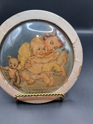 复古婴儿气泡框墙板图片凸儿童房玻璃瓶绘画 — 第 1/4 张图片