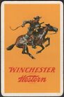 Playing Cards 1 Single Card Old Vintage WINCHESTER RIFLE Advertising Gun HORSE A