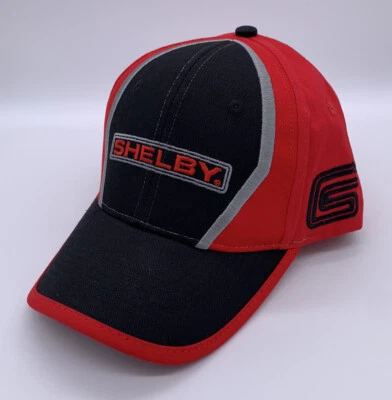 DAVID CAREY, INC. Black & Red Shelby GT350 GT500 Hat w/ Cobra Logo & Signature - Licensed Cap