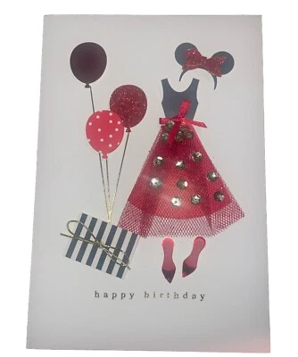 Открытка на день рождения Hallmark от Signature ~ 3D Minnie Mouse «Один и только ВЫ» - Изображение 1 из 2