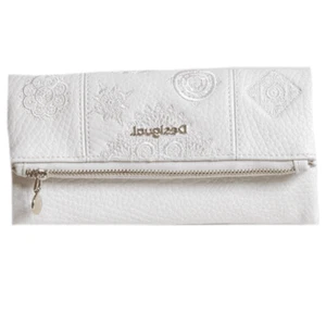 Desigual Portafoglio Alegria Rocio 20SAYP48 Bianco Donna 20x11x3cm Edizione L... - Foto 1 di 2