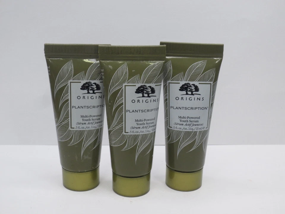 3x Origins Plantscription Multi-powered Youth Serum 0.5oz/15ml Each