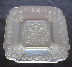 Yellow Lorain Basket 5 1/2" Sherbet Plate - Picture 1 of 4