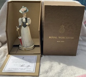 Limitierte Ausgabe #216/500 Royal Worcester Porzellan Elizabeth viktorianische Serie Figur + Box - Bild 1 von 15