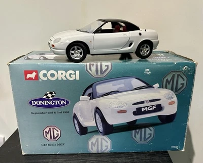 Corgi MGF Hard Top 1:18 Scale Diecast Model White Donington Version Boxed 95100 - Image 1 of 4