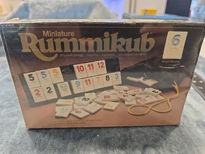 NEW Vintage 1985 Mini Rummikub Travel Tile Game FACTORY SEALED - Picture 1 of 7
