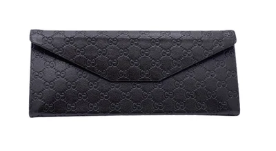 Auténtico estuche para gafas de sol Gucci con monograma plegable con paño de limpieza Foto 1 de 4