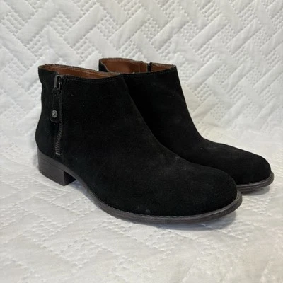 Enzo Angiolini Gamuza Elíseo Botines Cremallera Lateral Negros Zapatos para Mujer Talla 8 M Foto 1 de 4