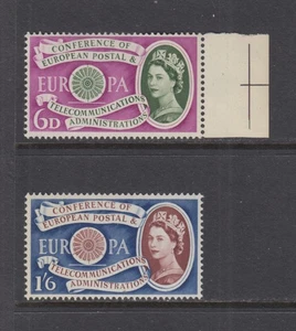 GB: 1962 Elizabeth II Europa Set of 2 Stamps SG621-622 MNH FH060 - Picture 1 of 1