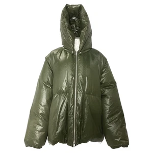 Chaqueta con capucha y cremallera Jil Sander en poliamida para mujer oliva L - Imagen 1 de 9
