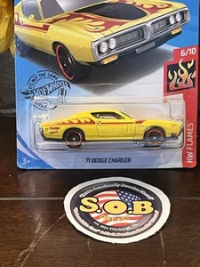 Hot Wheels 1971 Dodge Charger Yellow Diecast Sealed Used NM Condition - Picture 1 of 6